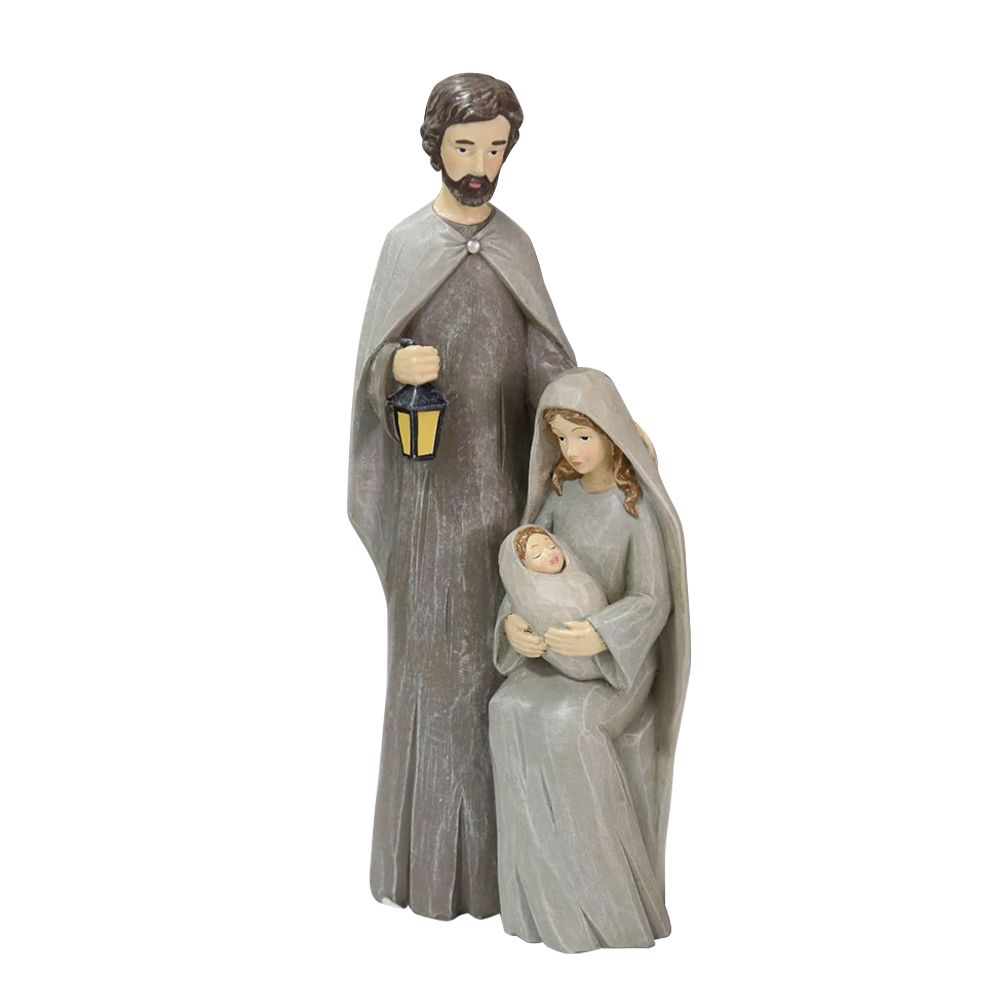 Christmas Nativity Figures Ornaments Resin Craft Traditional Nativity Scene Figures Resin Figures Statue Christ Birth of Jesus Ornaments - Image 1
