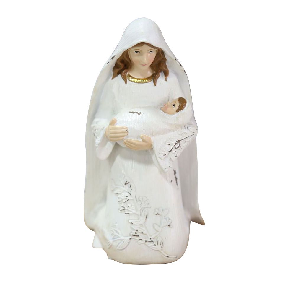 Christmas Nativity Figures Ornaments Resin Craft Traditional Nativity Scene Figures Resin Figures Statue Christ Birth of Jesus Ornaments - Image 1