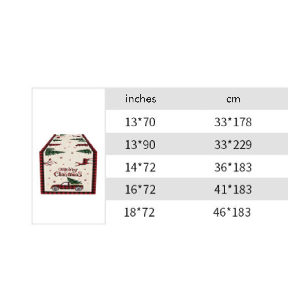 Christmas Gnome Table Runner Dwarf Striped Cotton and Linen Tablecloth Christmas Decoration for Dining Table and Coffee Table - Image 2