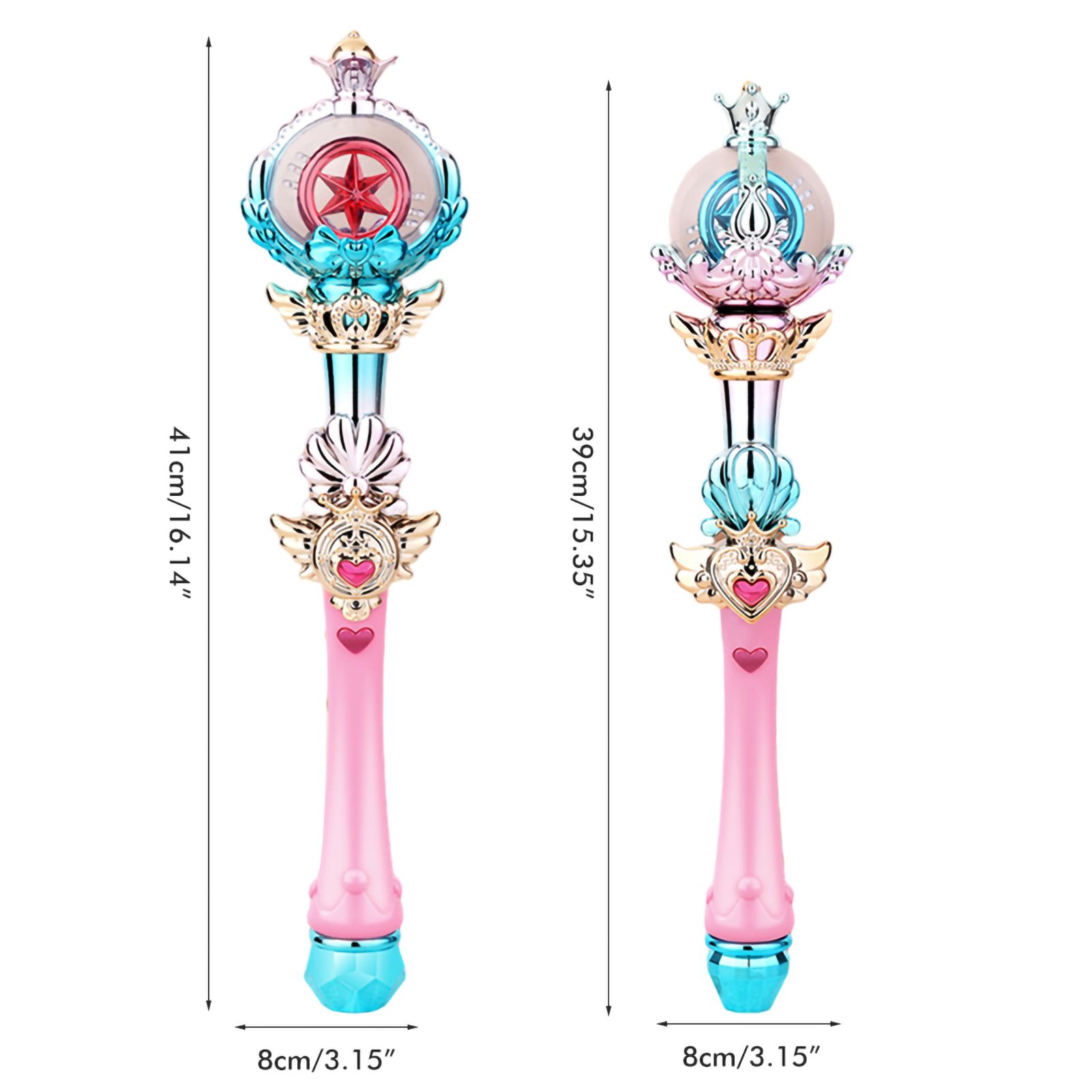 Luminous Fairy Wand Stick Princess Lighting Sticks Cute Mini Toy Christmas New Year Birthday Gift - Image 2