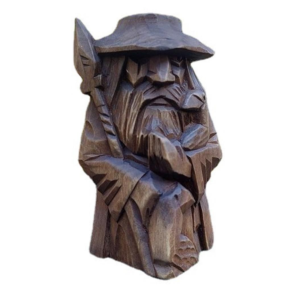Odin Thor Resin Viking Statue Art Craft Ornaments for Home Outdoor Garden Decoration - Image 1