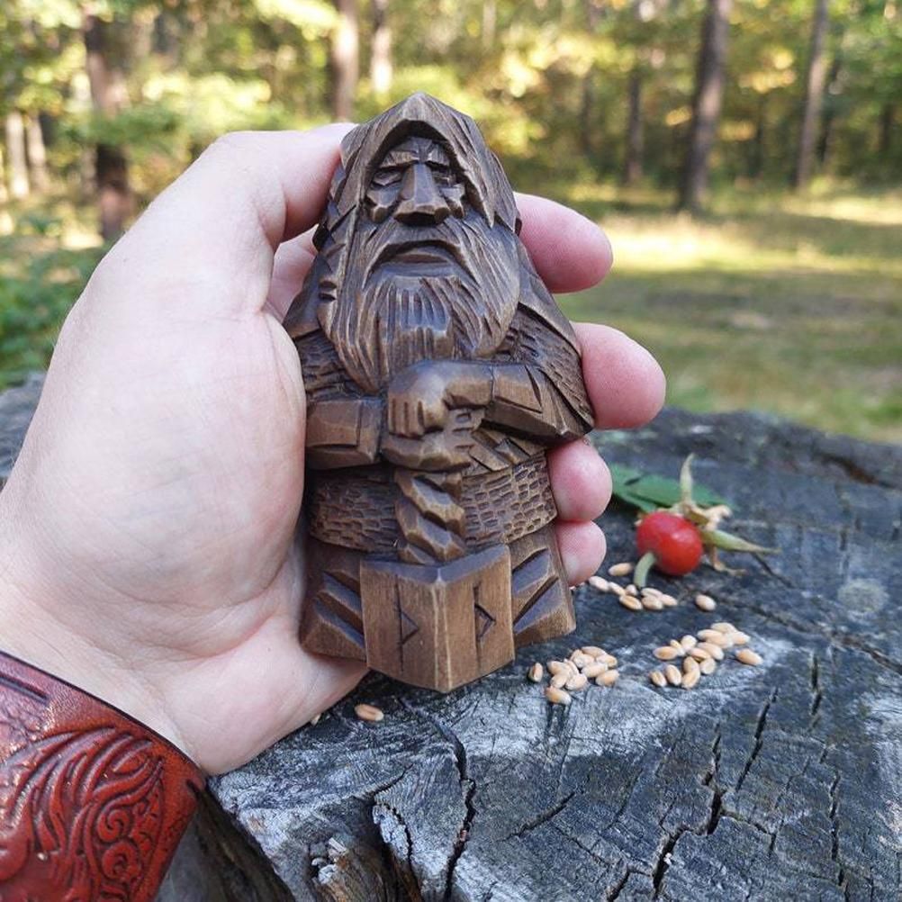 Odin Thor Resin Viking Statue Art Craft Ornaments for Home Outdoor Garden Decoration - Image 5