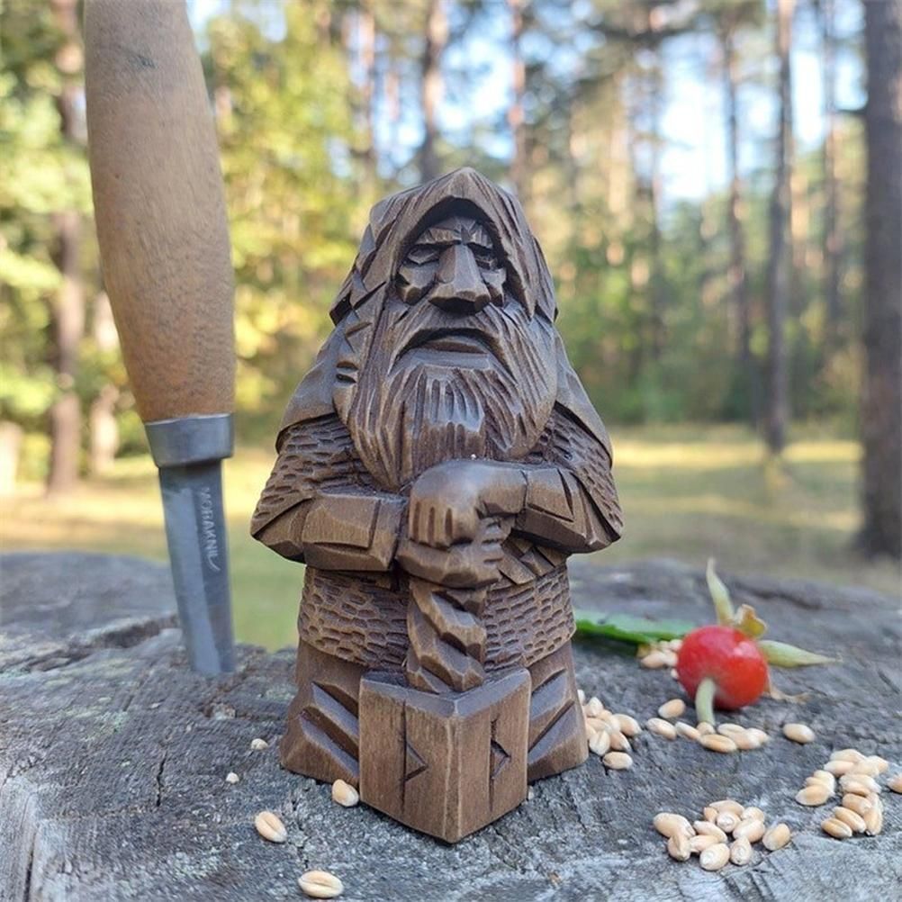 Odin Thor Resin Viking Statue Art Craft Ornaments for Home Outdoor Garden Decoration - Image 7