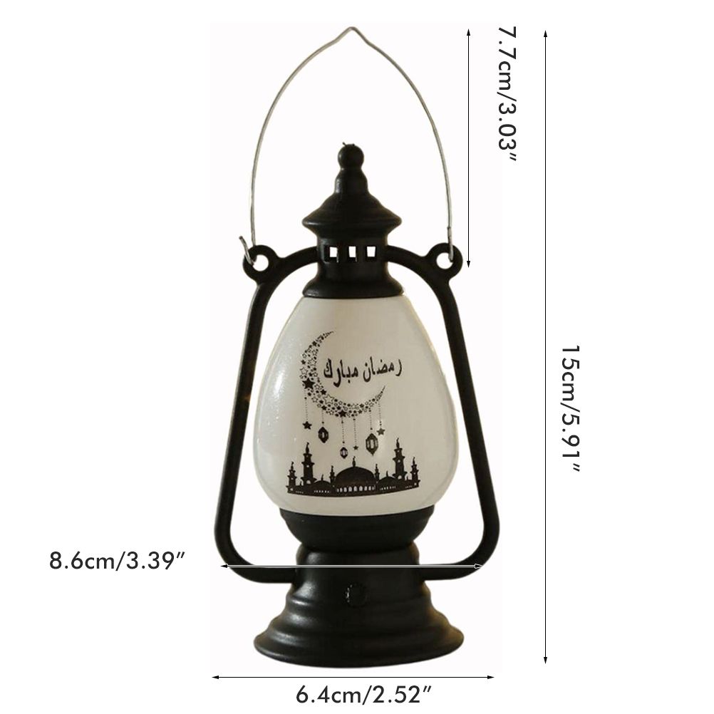 Ramadan Lamp Eid Electronic Candle Candlestick Wind Lamp for Home Party Decoration - Image 2
