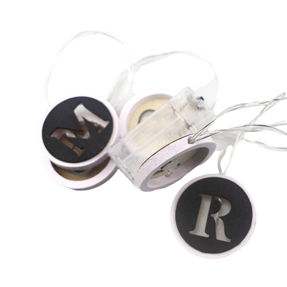 Ramadan LED String Light Decoration Wooden Hollow Letters Pendant for Ramadan Eid Mubarak Home Decor - Image 5
