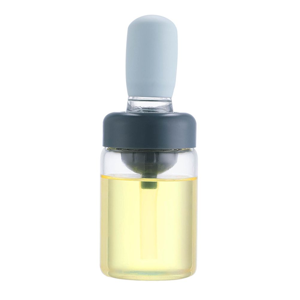 Oil Bottle with Silicone Brush Oil Dispenser Silicone Dropper Measuring Oil Container for Kitchen Cooking Frying Baking - Image 1