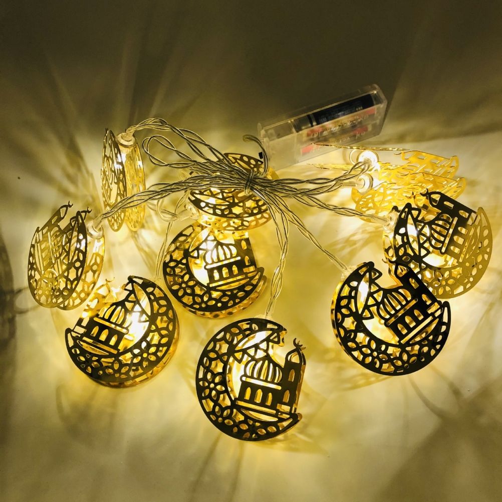 Ramadan Eid String Light Battery Operated Moon Star Lamp Mubarak Moon LED String Lights for Indoor Ramadan Festival Decorations - Image 3