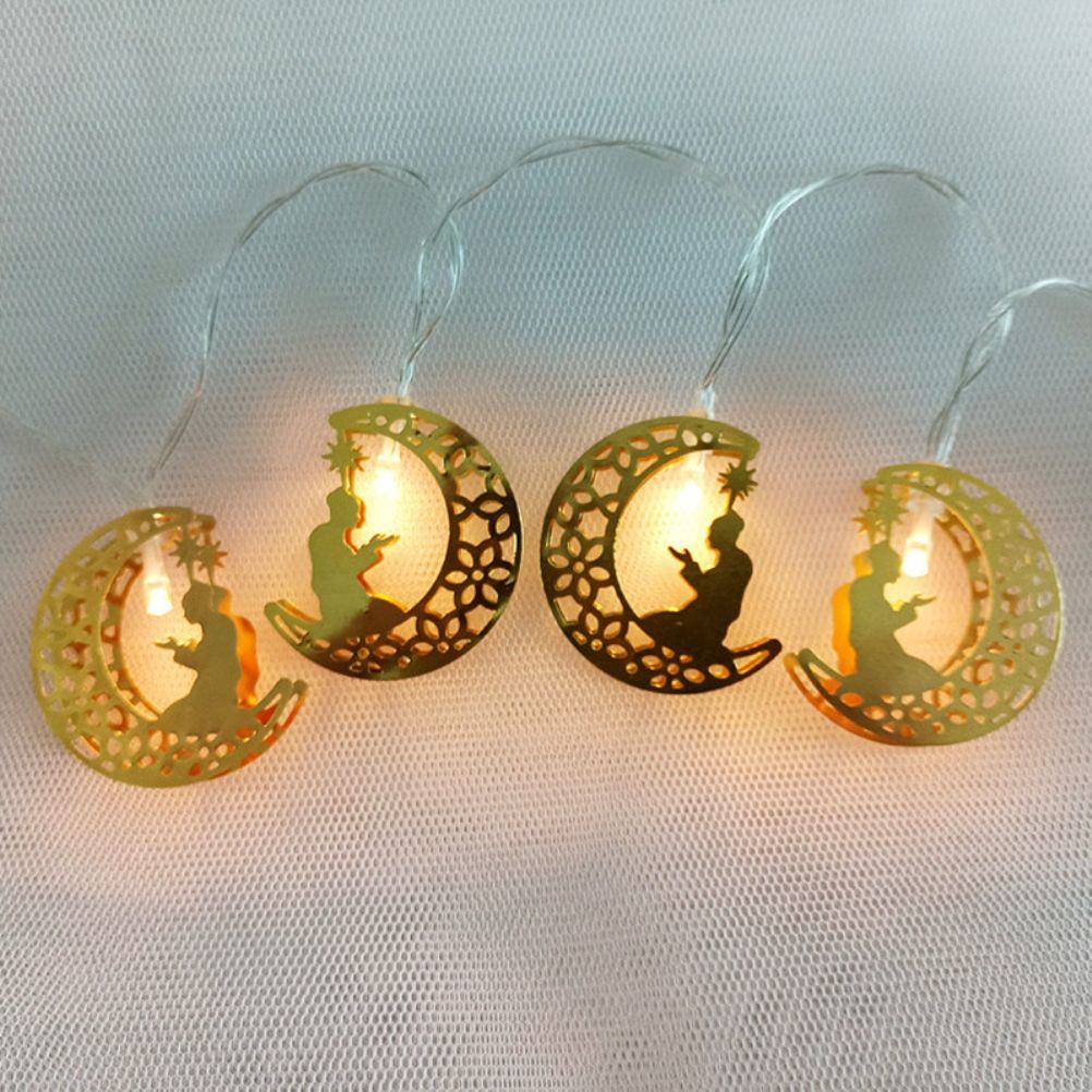 Ramadan Eid String Light Battery Operated Moon Star Lamp Mubarak Moon LED String Lights for Indoor Ramadan Festival Decorations - Image 7