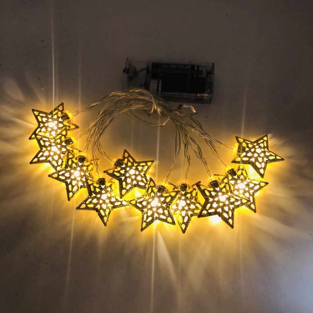 Ramadan Eid String Light Battery Operated Moon Star Lamp Mubarak Moon LED String Lights for Indoor Ramadan Festival Decorations - Image 6