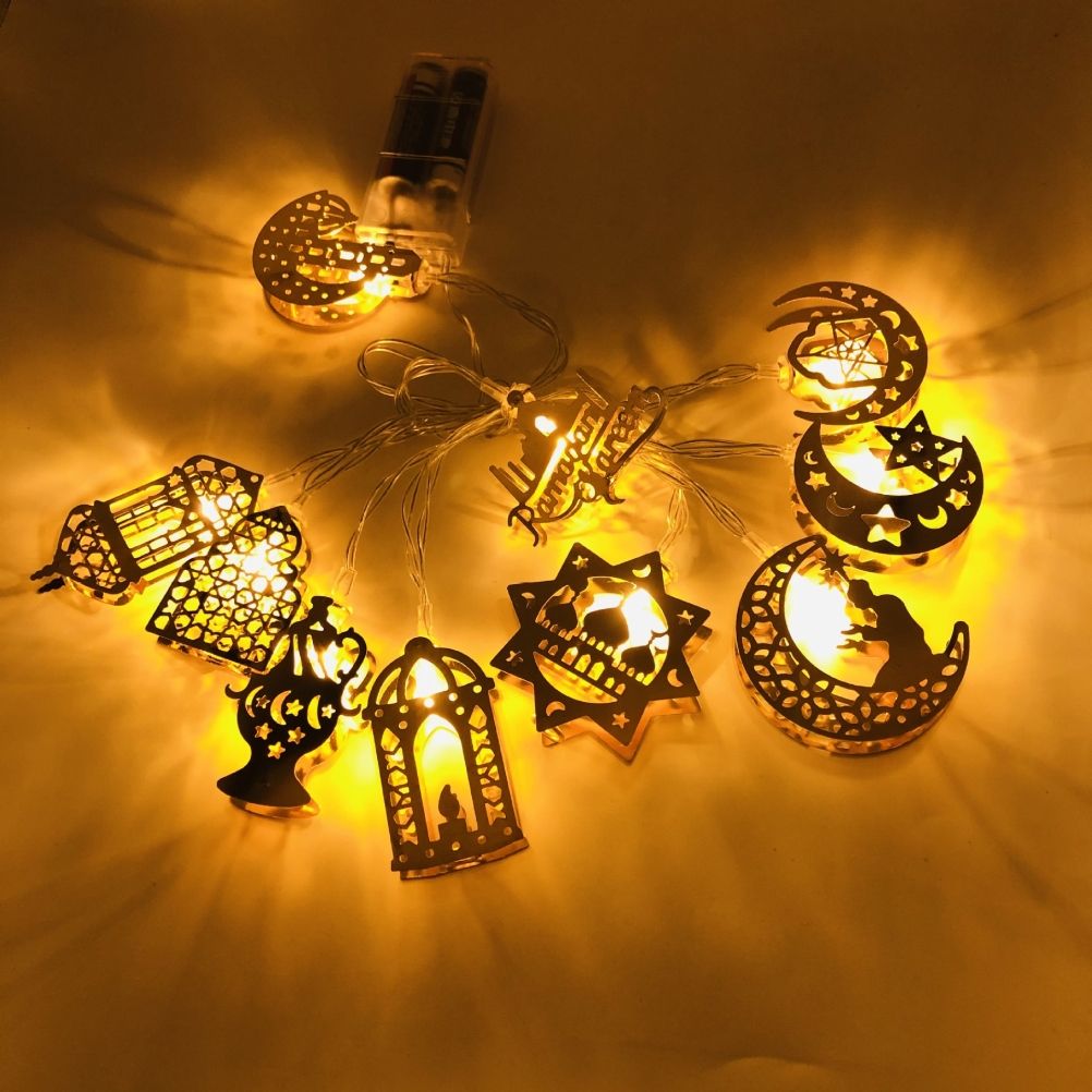 Ramadan Eid String Light Battery Operated Moon Star Lamp Mubarak Moon LED String Lights for Indoor Ramadan Festival Decorations - Image 7