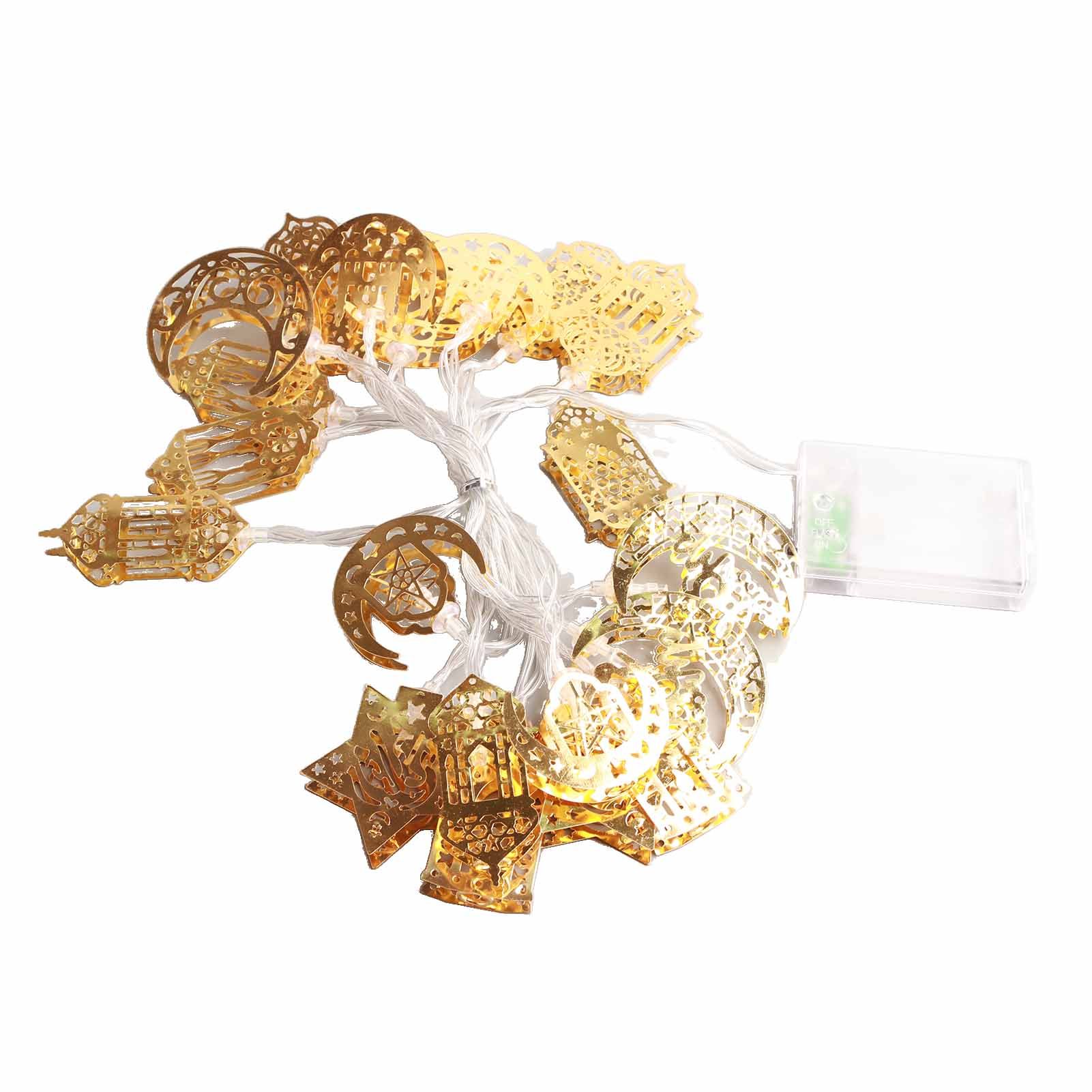 Ramadan Eid String Light Battery Operated Moon Star Lamp Mubarak Moon LED String Lights for Indoor Ramadan Festival Decorations - Image 7