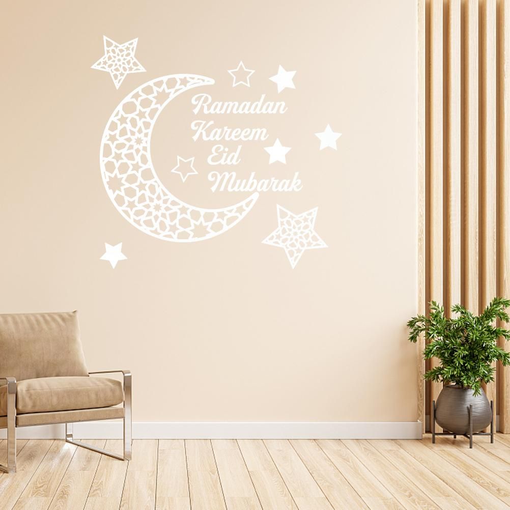 Ramadan Crescent Acrylic Mirror Sticker 3D Self Adhesive Wall Sticker for Doors Windows Closets - Image 6