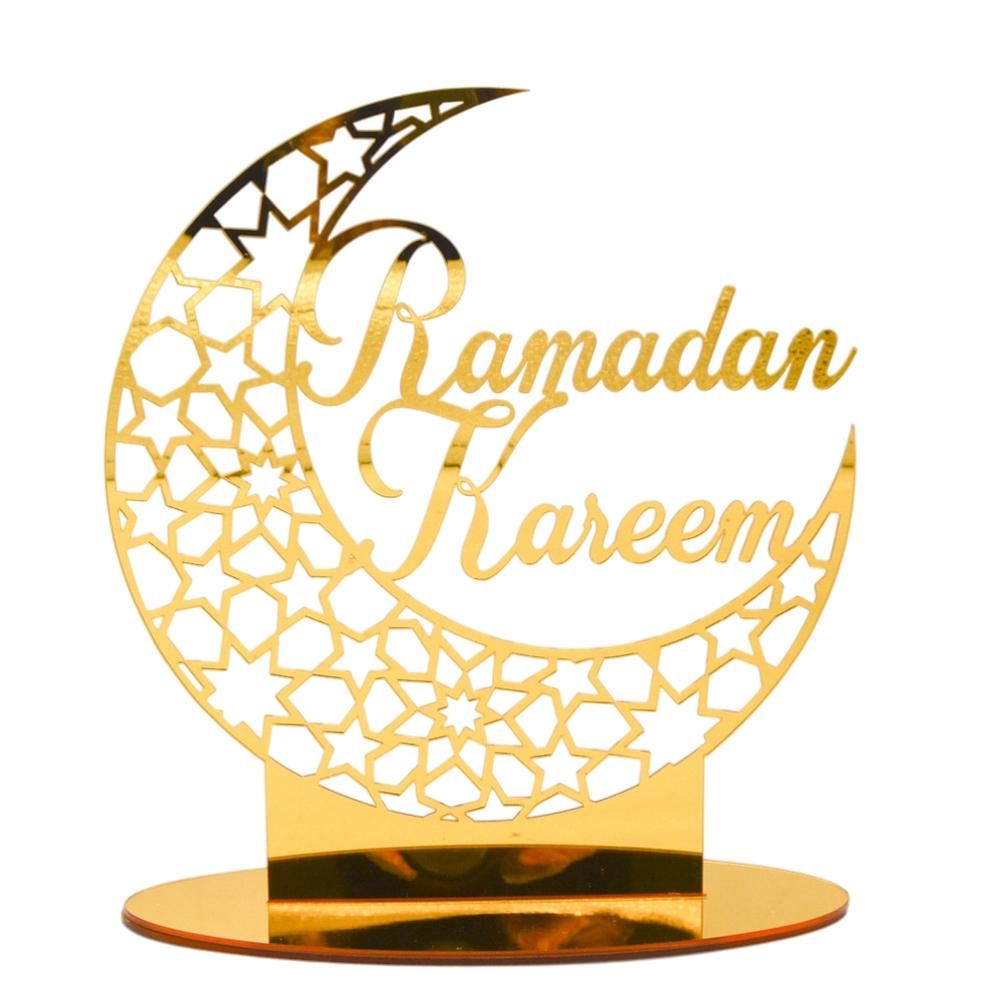Eid Mubarak Acrylic Ornament Ramadan Decorations for Home Muslim Party Supplies Eid Ramadan Gifts - Image 1