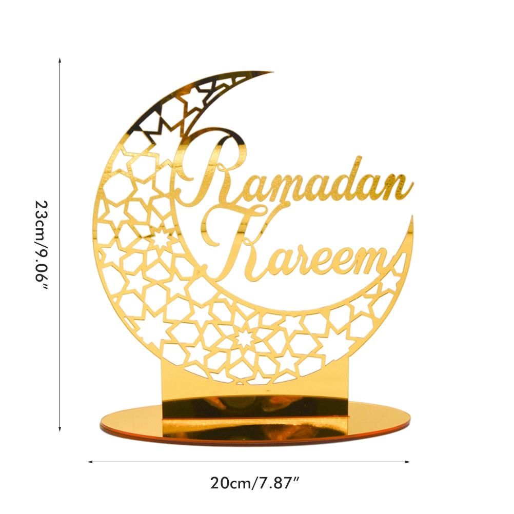 Eid Mubarak Acrylic Ornament Ramadan Decorations for Home Muslim Party Supplies Eid Ramadan Gifts - Image 2