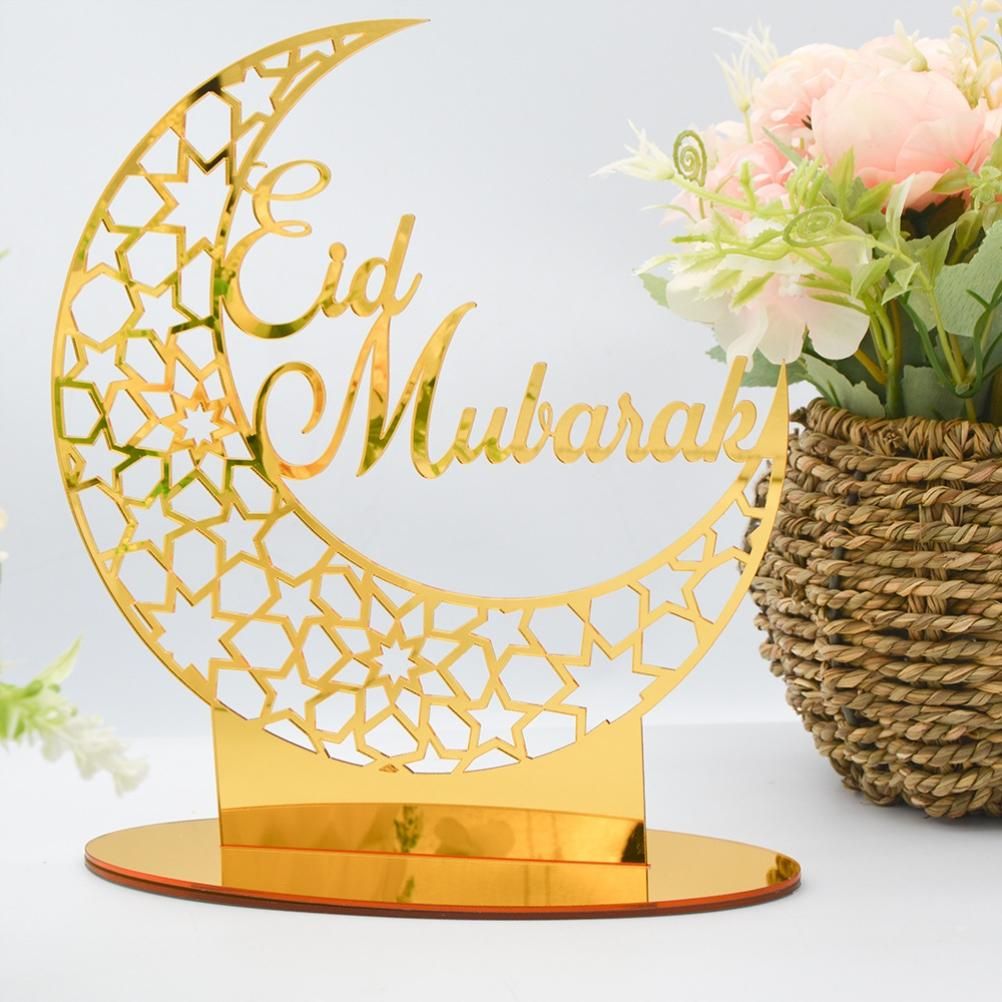 Eid Mubarak Acrylic Ornament Ramadan Decorations for Home Muslim Party Supplies Eid Ramadan Gifts - Image 5