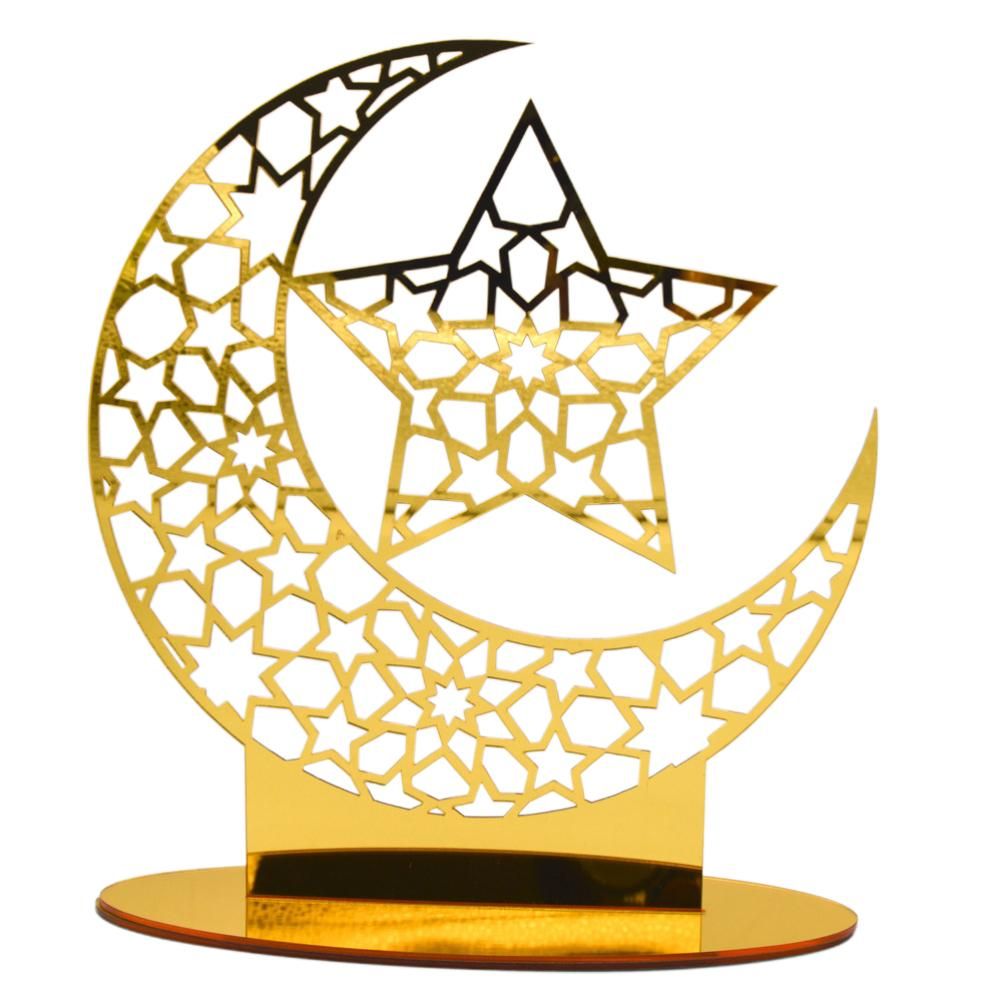 Eid Mubarak Acrylic Ornament Ramadan Decorations for Home Muslim Party Supplies Eid Ramadan Gifts - Image 1
