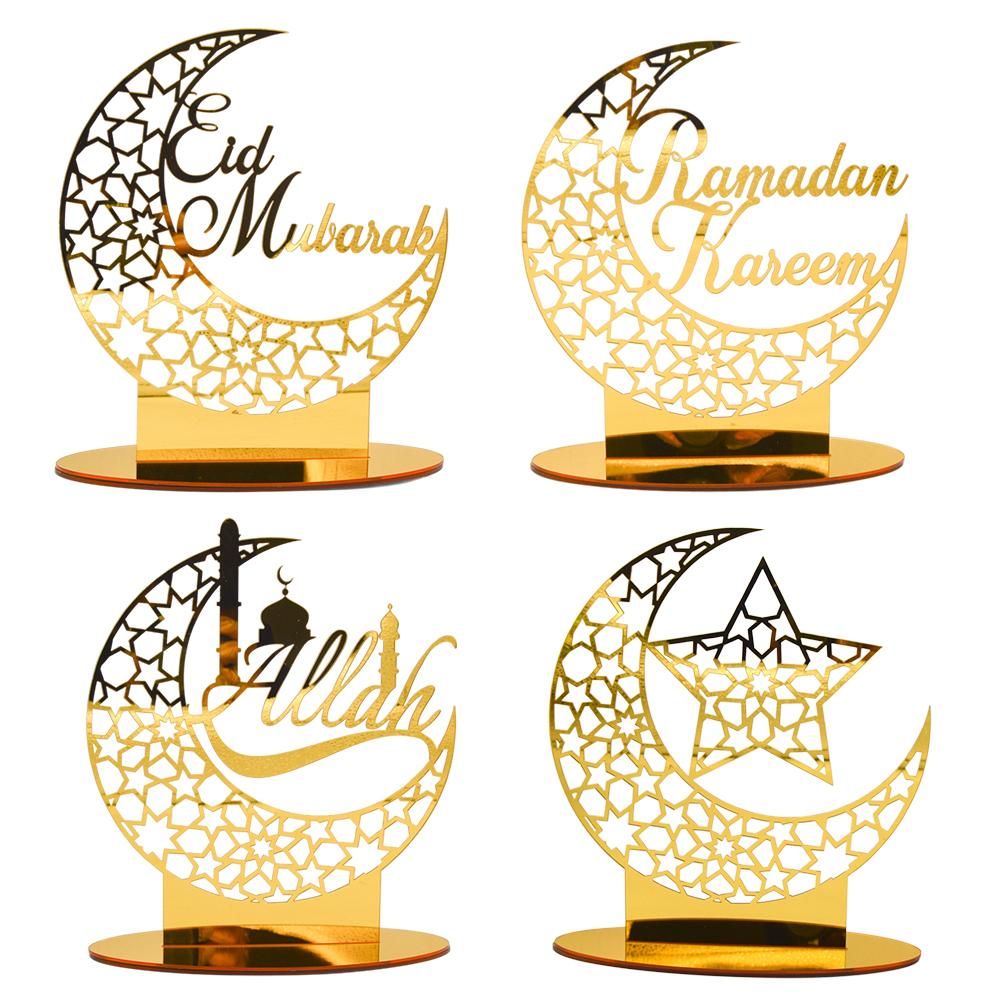 Eid Mubarak Acrylic Ornament Ramadan Decorations for Home Muslim Party Supplies Eid Ramadan Gifts - Image 3