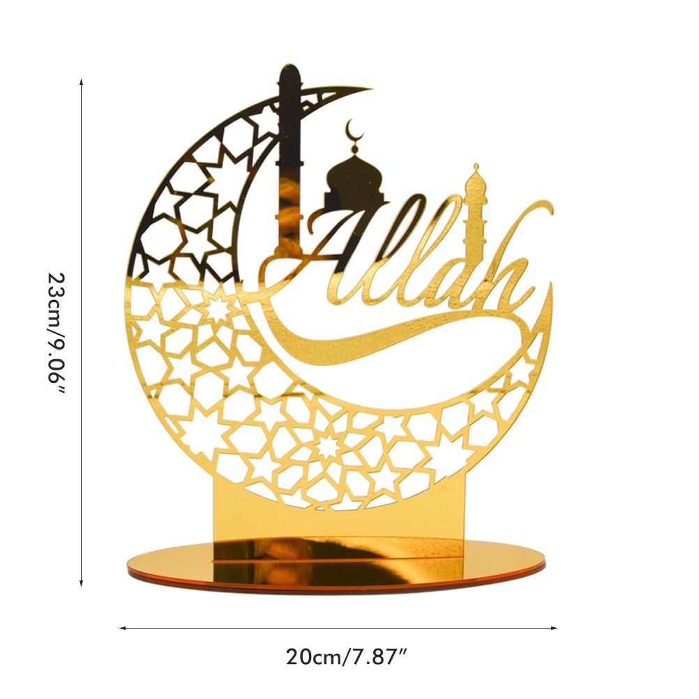 Eid Mubarak Acrylic Ornament Ramadan Decorations for Home Muslim Party Supplies Eid Ramadan Gifts - Image 2