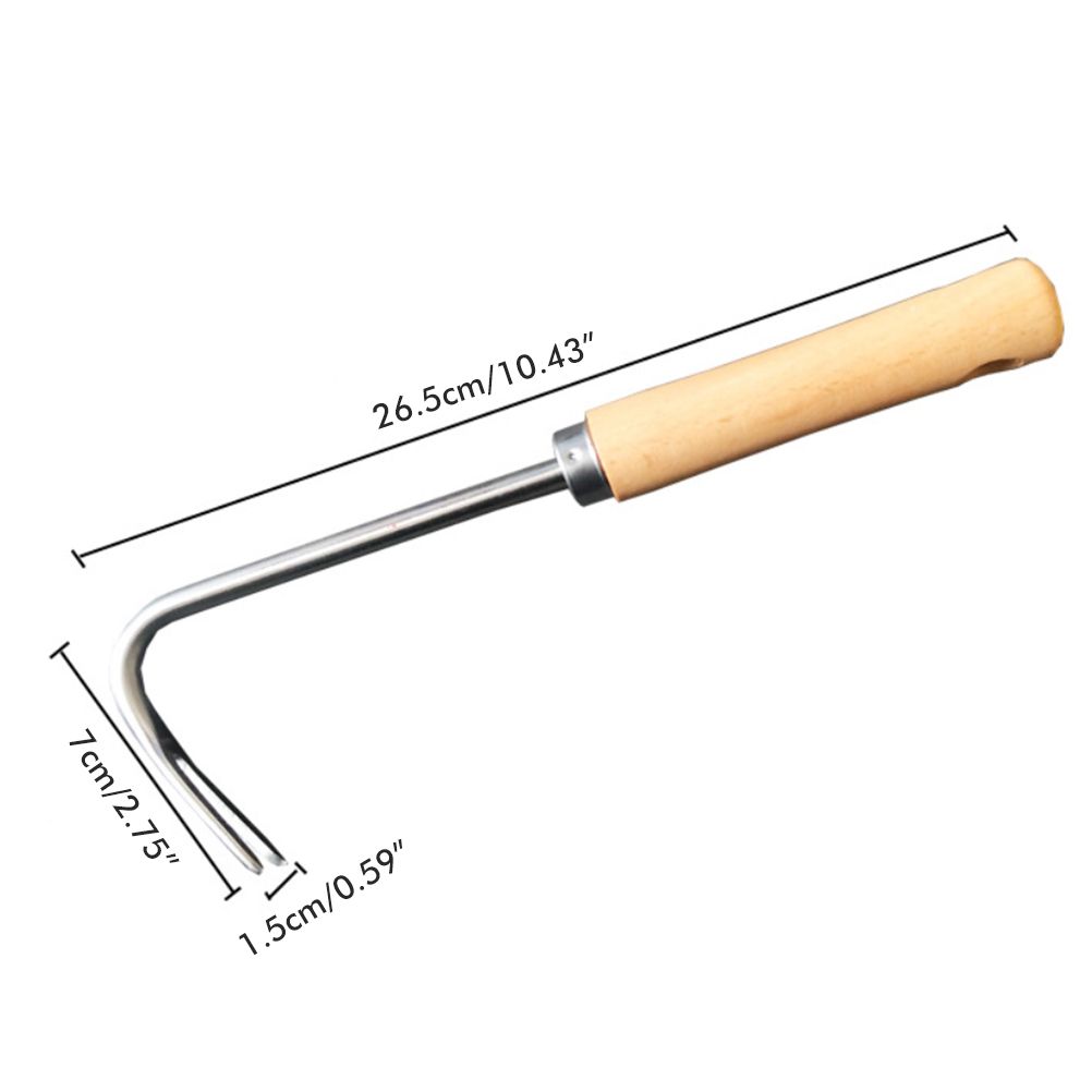 Hand Weed Puller V Shape Weeder Weeding Tools with Handle for Garden Weed Removal Tool Gardening Accessories - Image 2