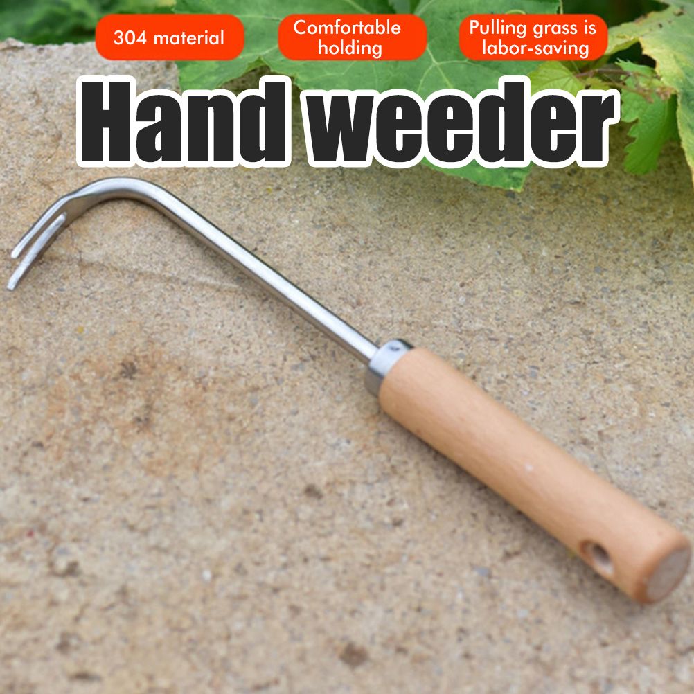 Hand Weed Puller V Shape Weeder Weeding Tools with Handle for Garden Weed Removal Tool Gardening Accessories - Image 4