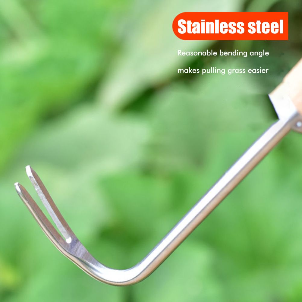 Hand Weed Puller V Shape Weeder Weeding Tools with Handle for Garden Weed Removal Tool Gardening Accessories - Image 6