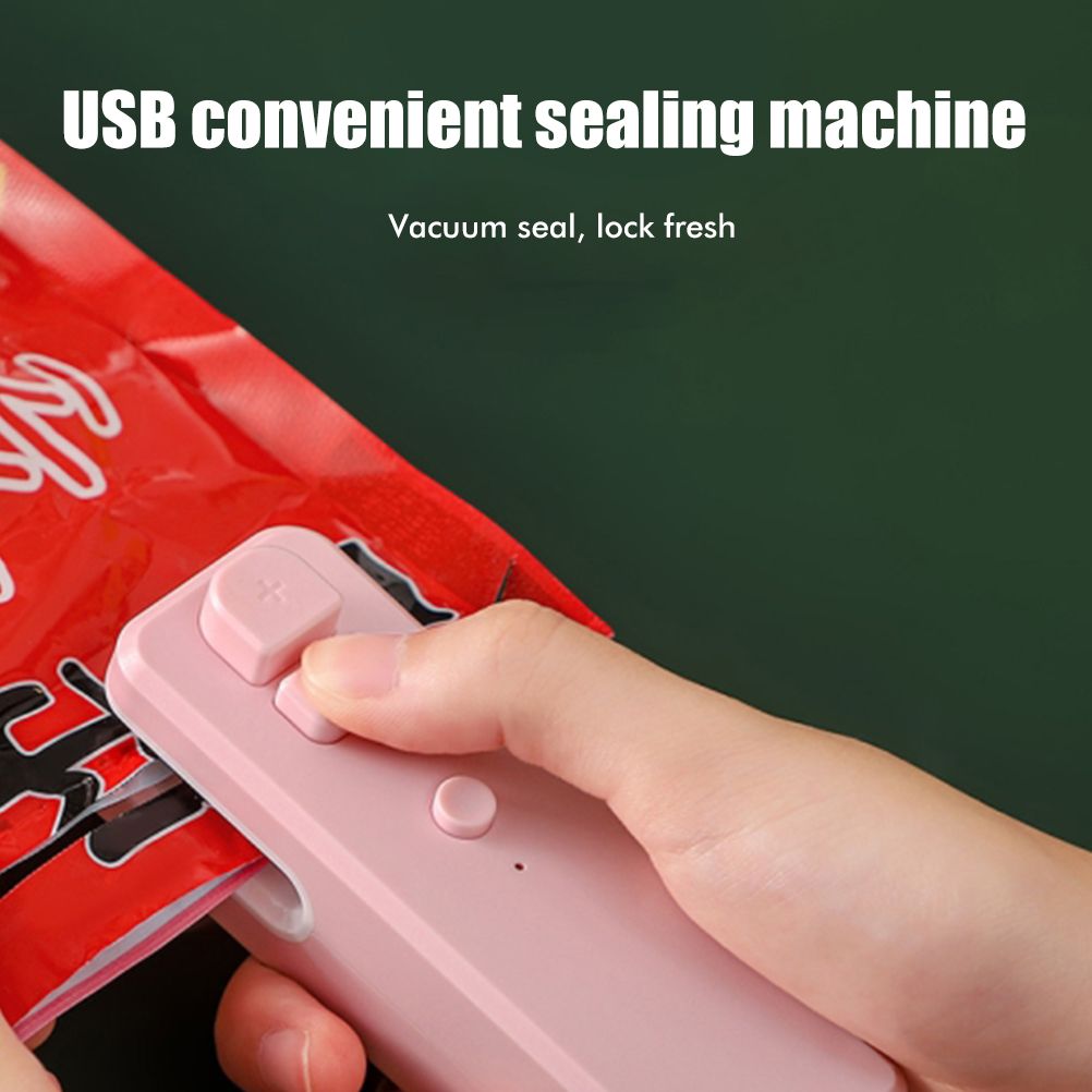 Mini Bag Sealer Rechargeable Heat Sealer Food Bag Sealer for Food Storage Portable 2 in 1 Sealer and Cutter for Plastic Bags - Image 7