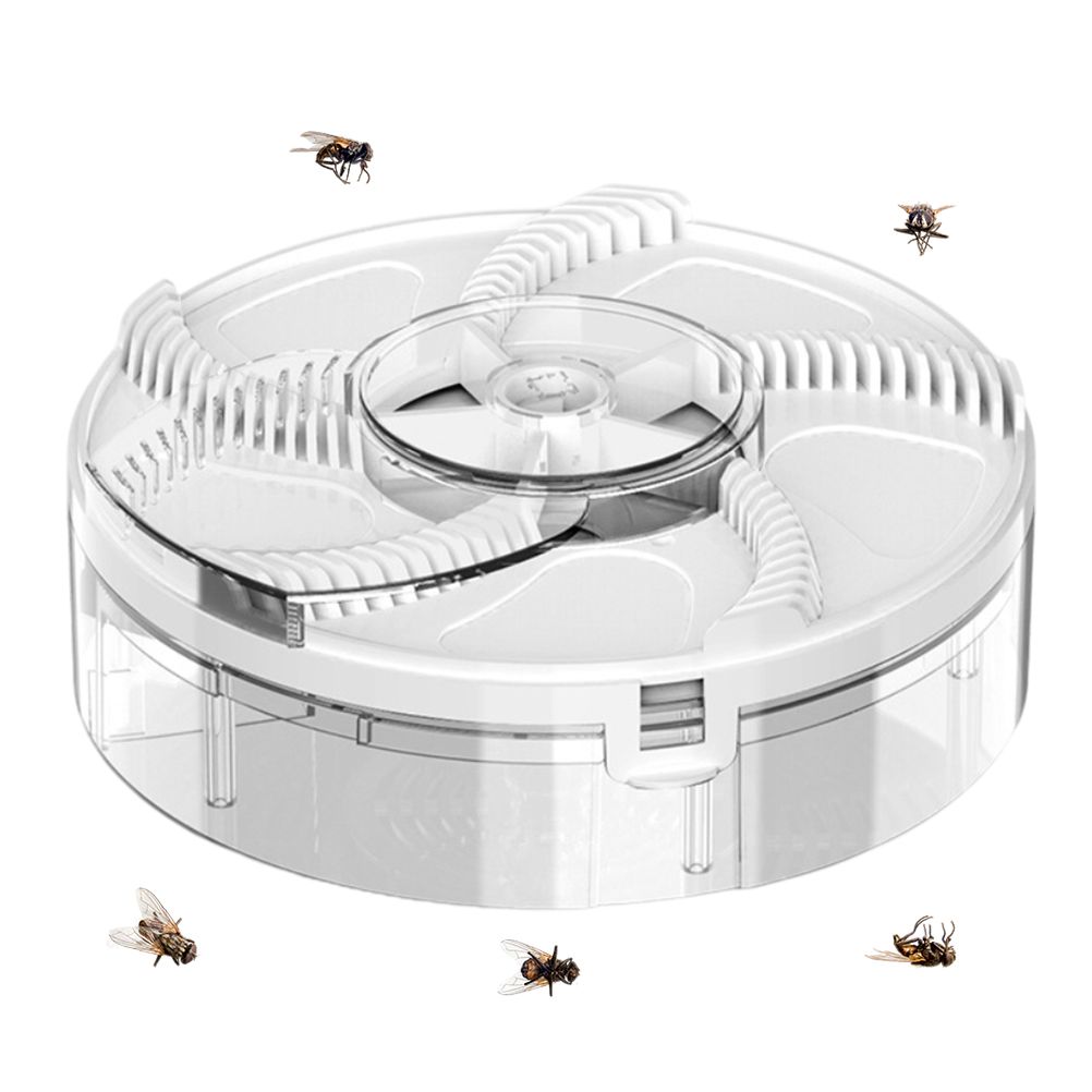 Electric Automatic Rotating Fly Trap Rechargeable Powerful Household Fly Trap for Family Indoor Use - Image 1