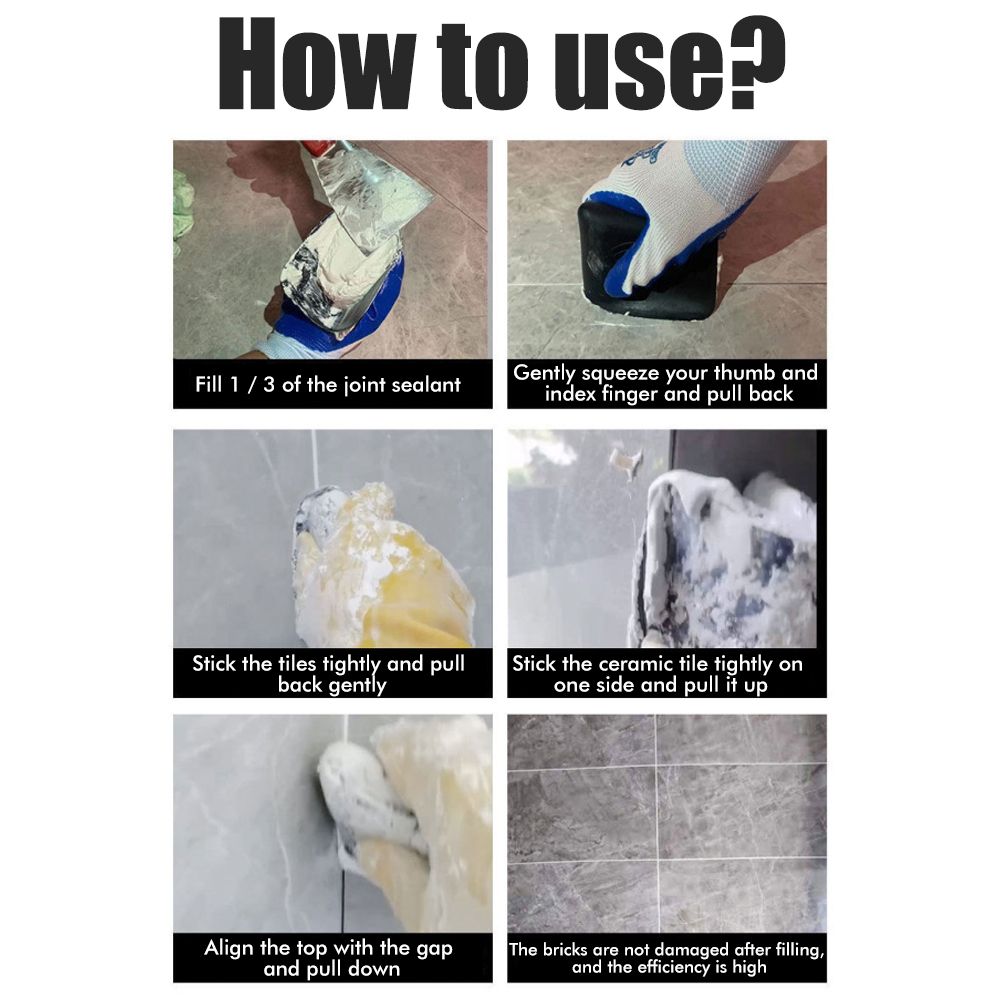 Caulking Tool Caulking Finisher Tools Hand Caulk Tool Sealant Finishing Tools for Grout Sealing Finishing - Image 7