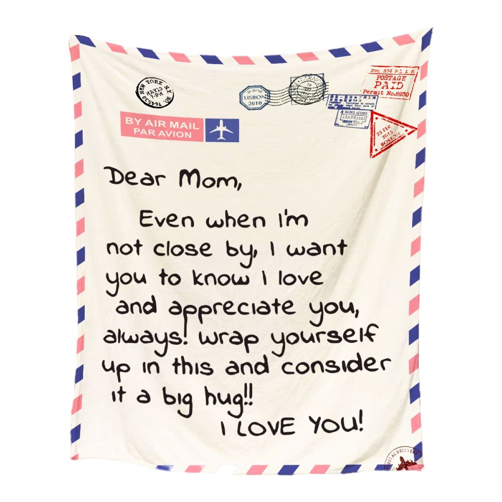Mother's Day Father's Day Letter Printed Throw Blanket Gifts Soft Flannel Blanket for Bed Couch Living Room - Image 1