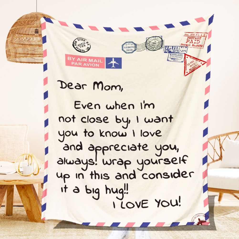 Mother's Day Father's Day Letter Printed Throw Blanket Gifts Soft Flannel Blanket for Bed Couch Living Room - Image 3