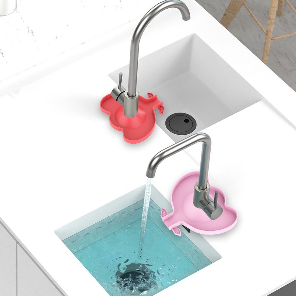 Kitchen Faucet Sink Splash Guard Silicone Faucet Water Catcher Mat Sink Draining Pad Behind Faucet for Kitchen Bathroom - Image 7