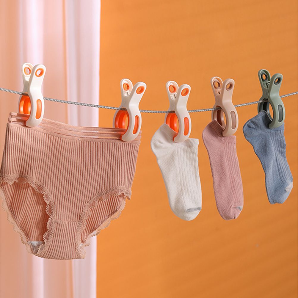 5 Pack Large Quilt Drying Clips for Bed Sheet Holder Beach Towel Clips for Beach Chair Windproof Strong Plastic Clothespins Pegs - Image 5