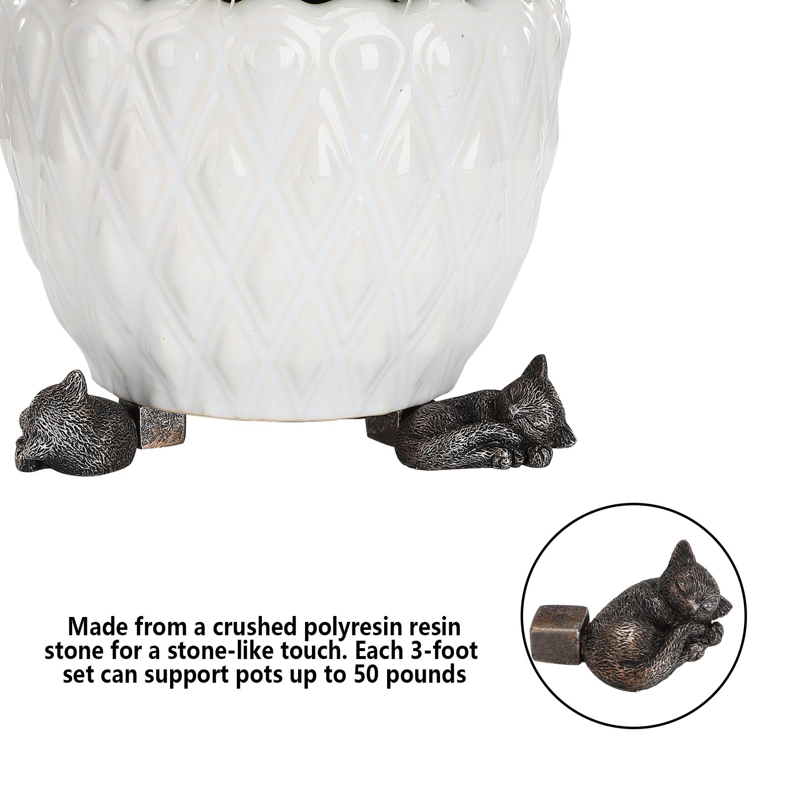 Flowerpot Feet Ventilate Rot Proof Root Raised Flowerpot Feet for Home Gardening - Image 6