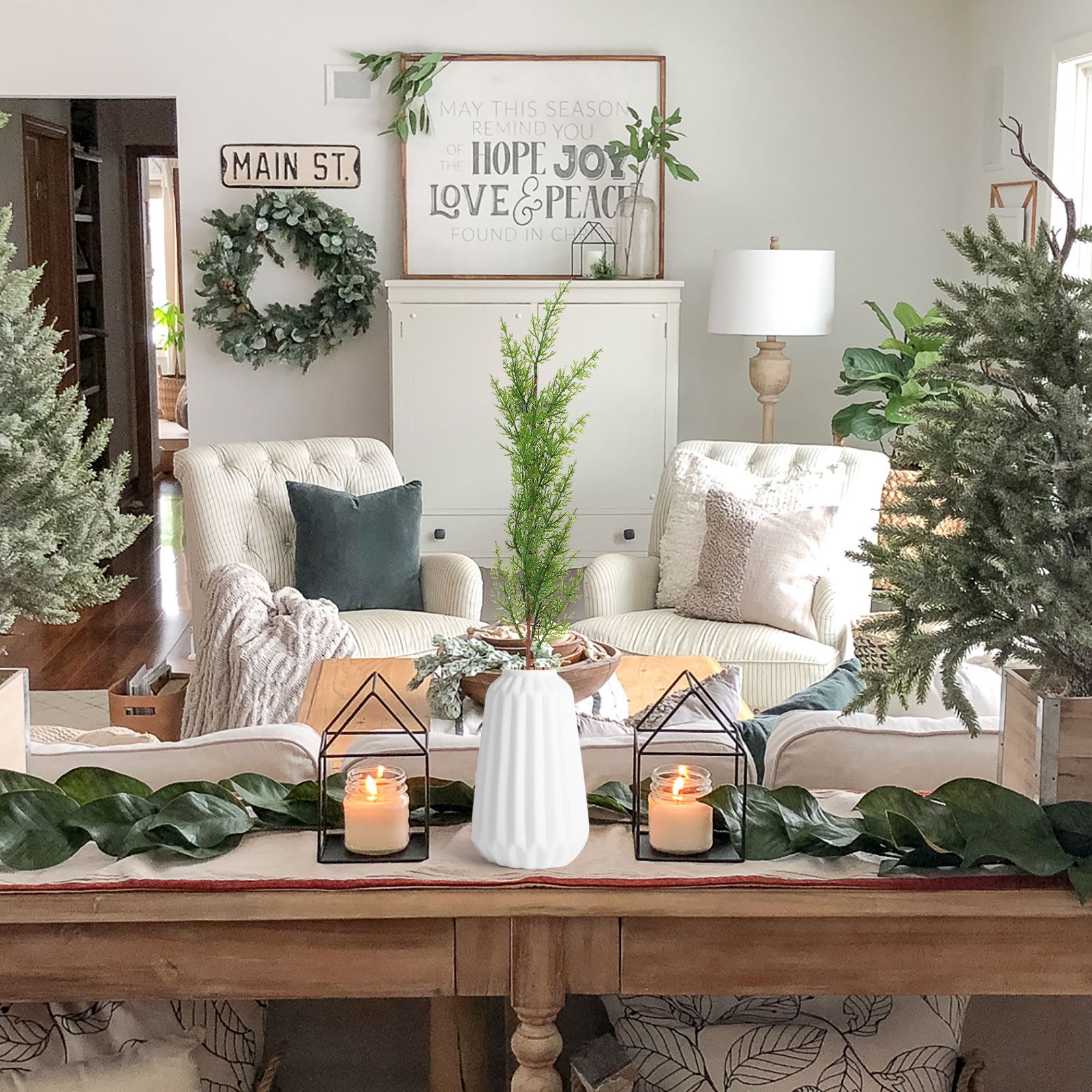 Simulation of Cypress Branches Leaves Simulation Plants for Home Decoration - Image 3
