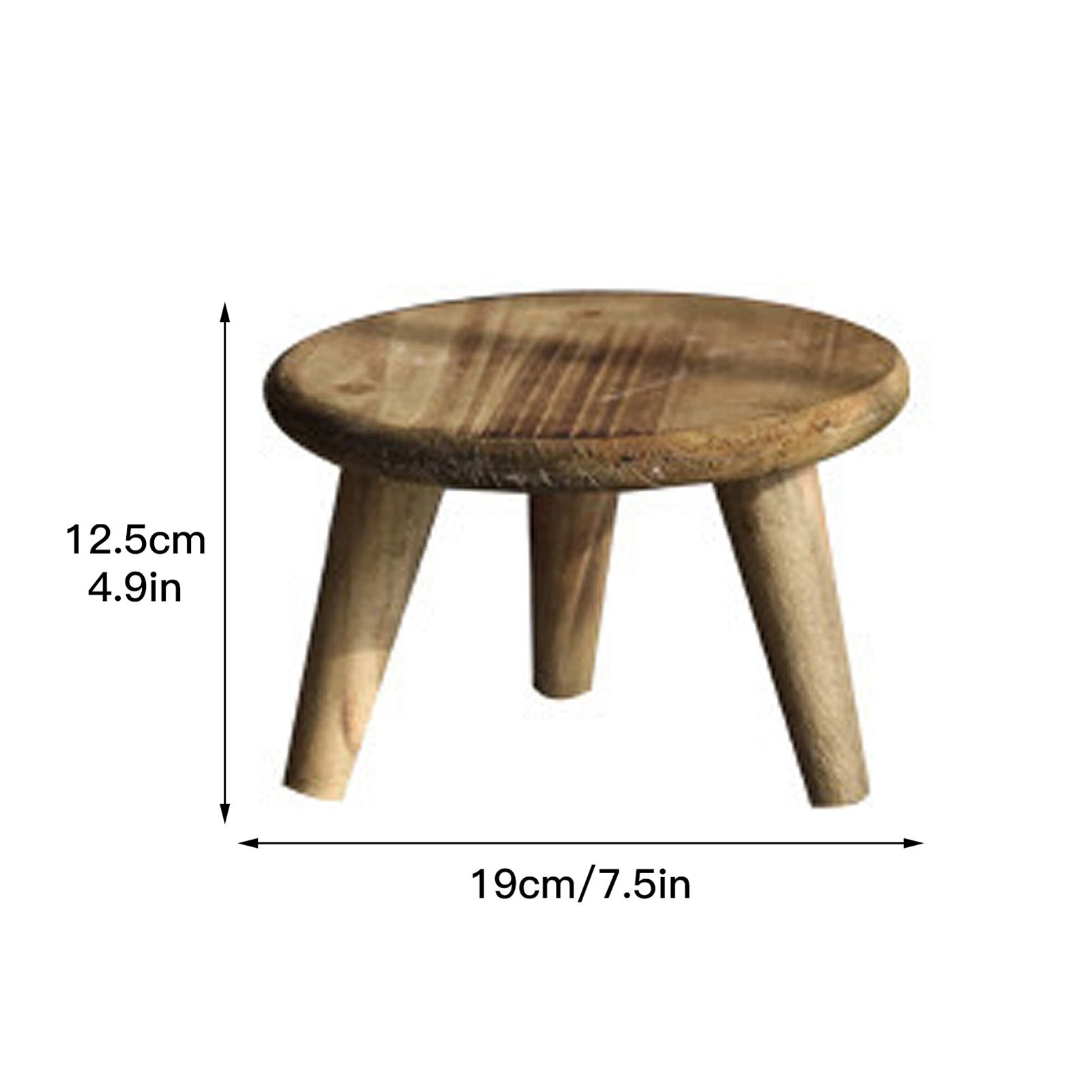 Desktop Decorative Storage Stool Balcony Flower Rack Wooden Flower Pot Stand Garden Ornaments Sundry Shooting Props - Image 5