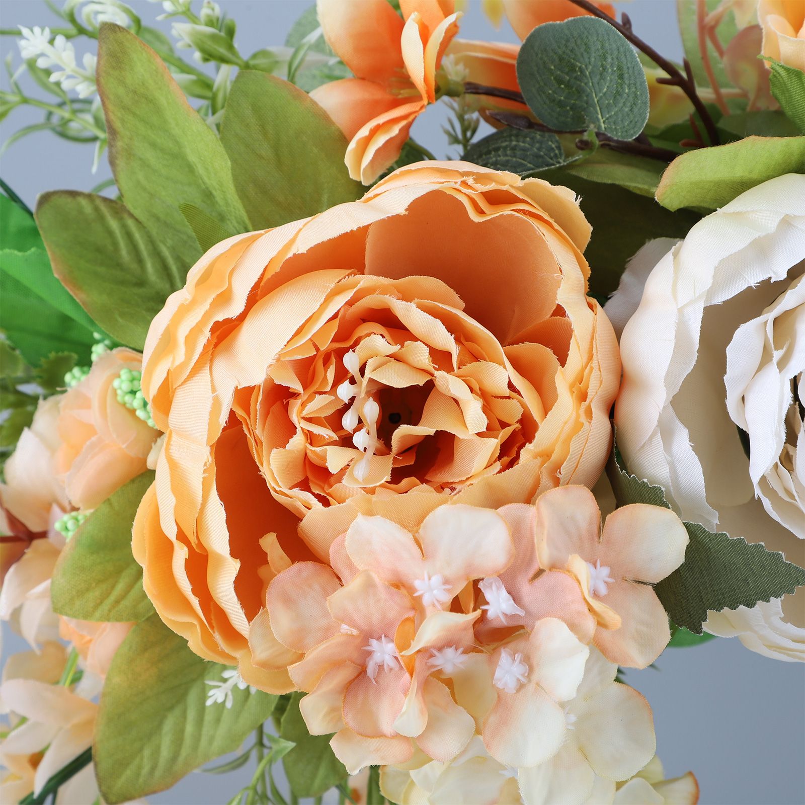 Spring Door Wreath Hanging Decorative Lintel Wreath Artificial Peony Flower Swag for Wedding Arch - Image 8