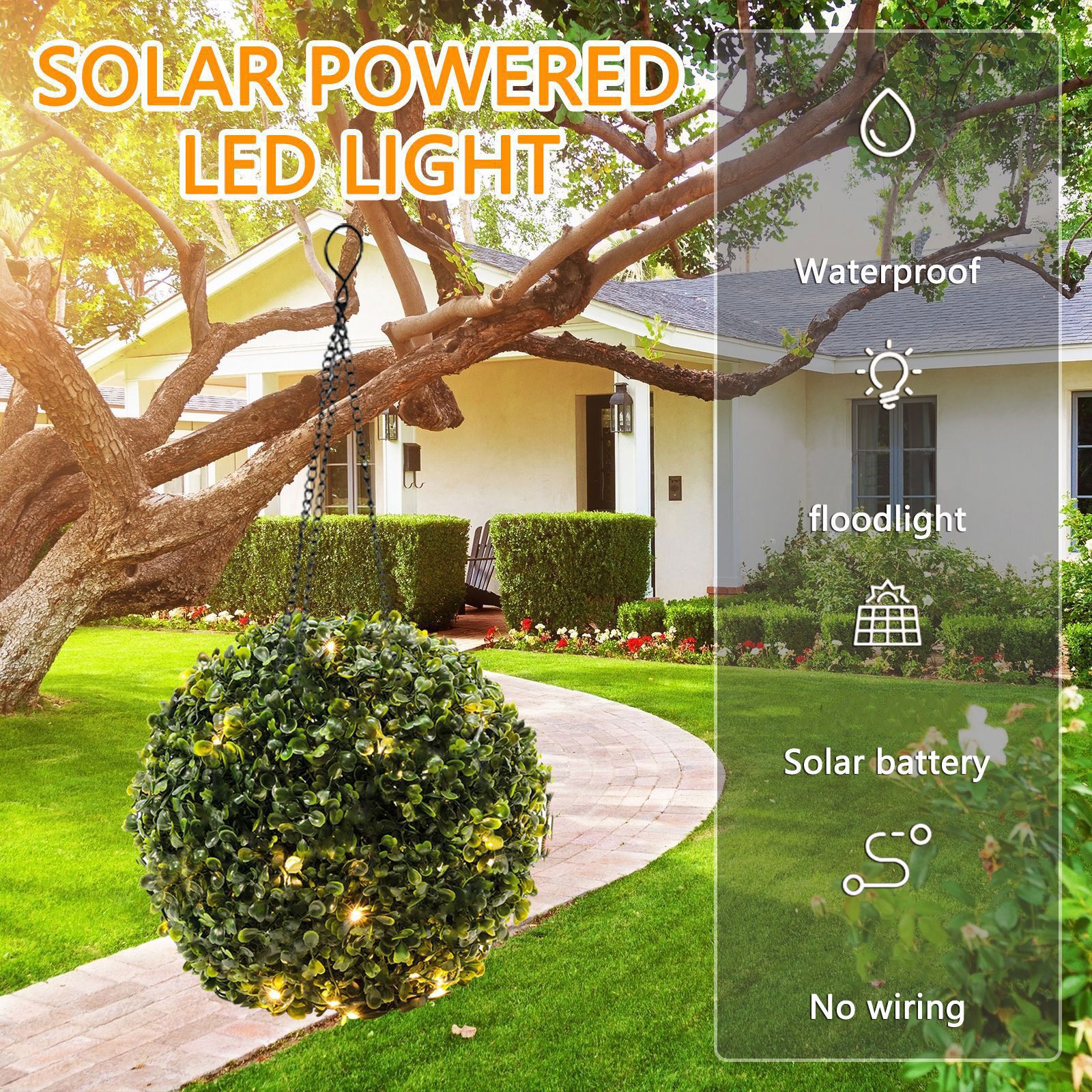 Outdoor Villa Garden Landscape Lights Simulate Potted Solar String Lights Luminous Grass Lights - Image 5