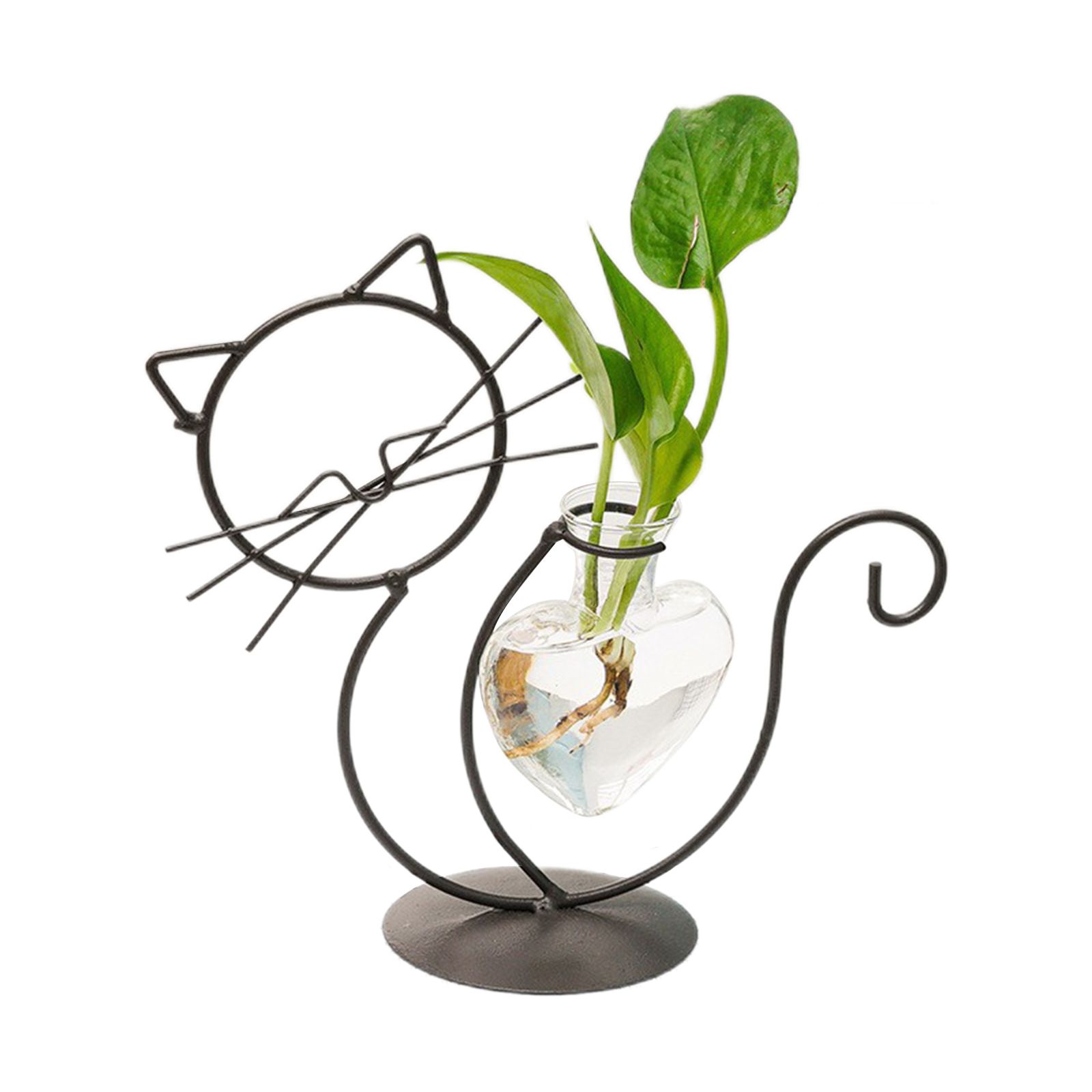 Simple Cat Iron Flower Ware Hydroponic Flower Arrangement Vase - Image 1