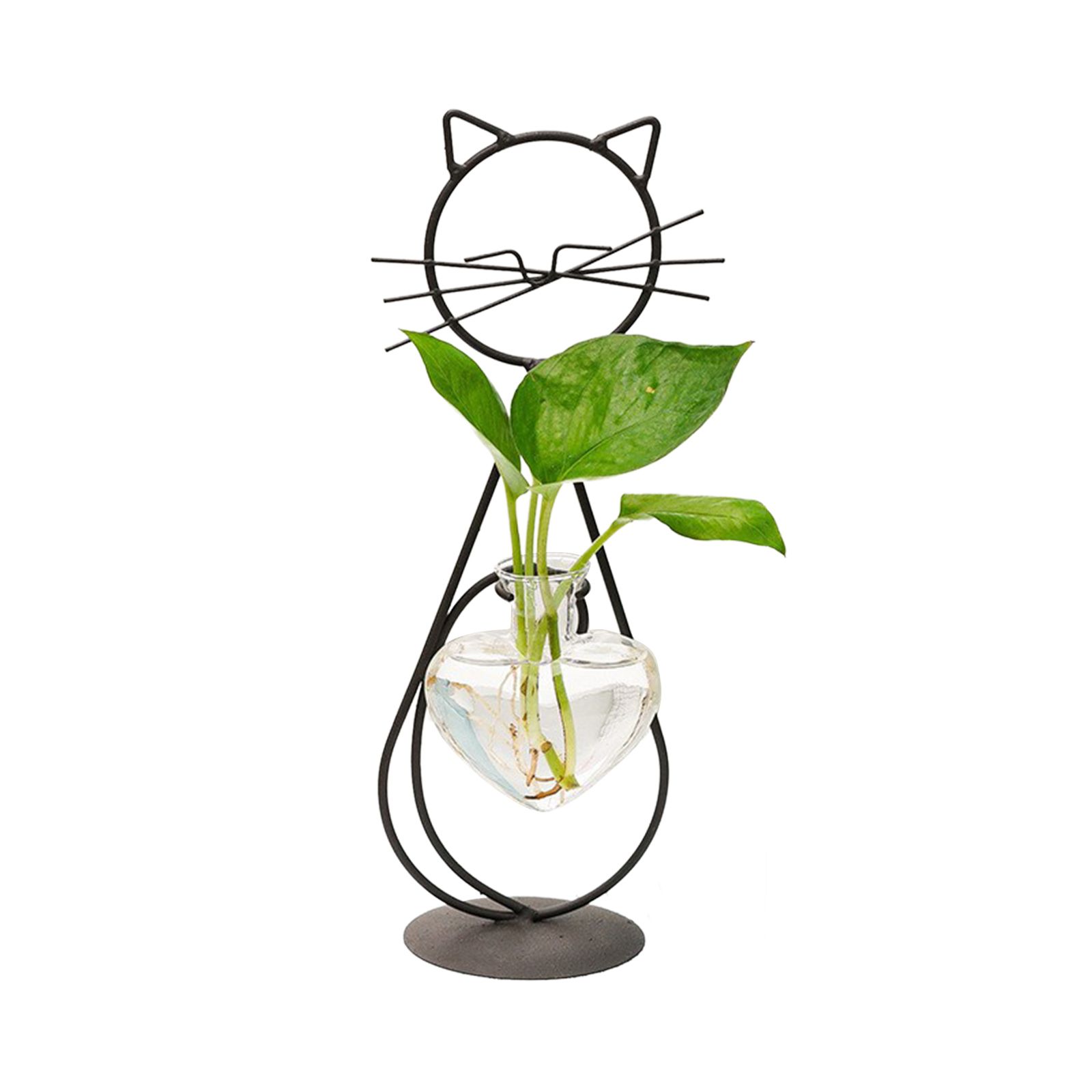 Simple Cat Iron Flower Ware Hydroponic Flower Arrangement Vase - Image 1