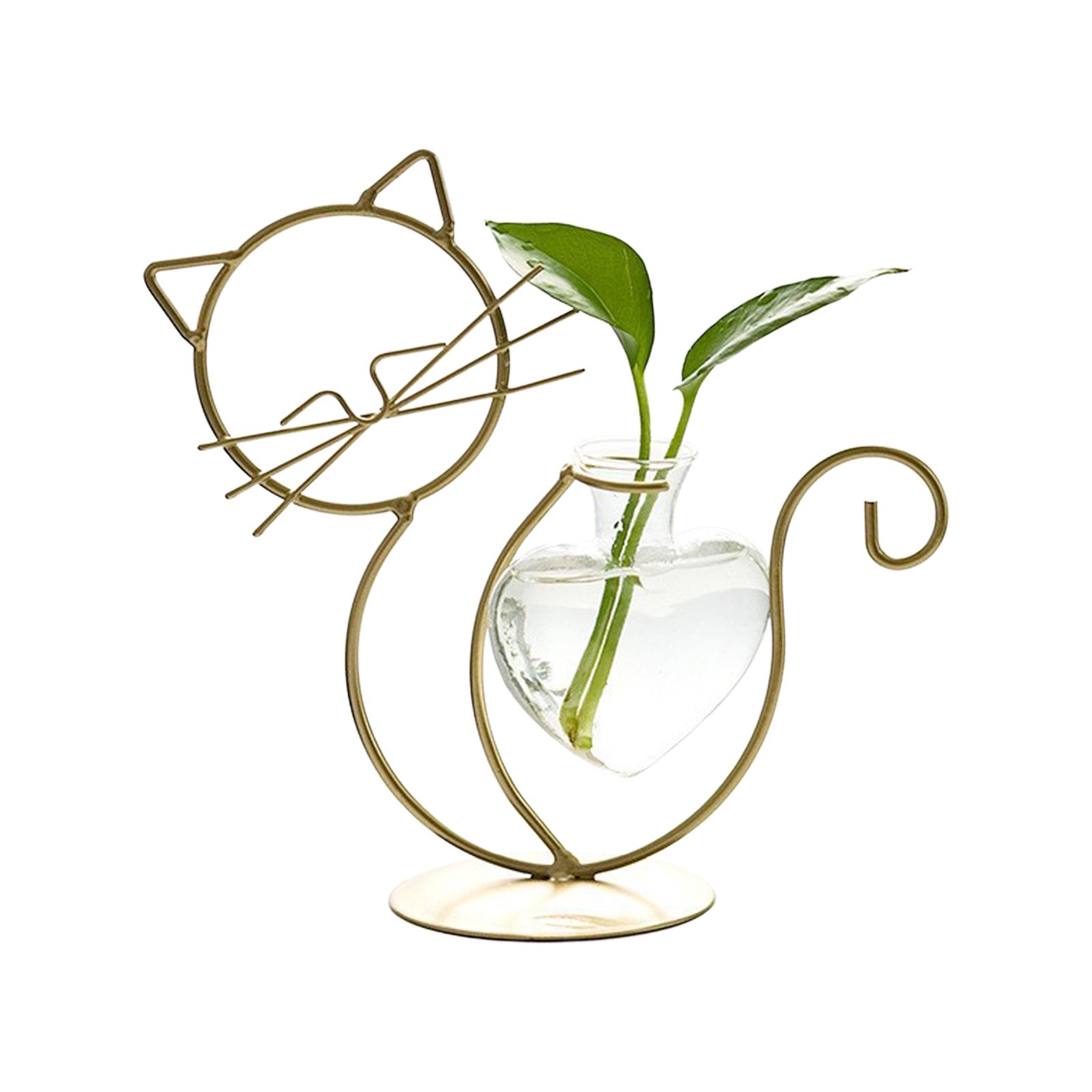 Simple Cat Iron Flower Ware Hydroponic Flower Arrangement Vase - Image 1