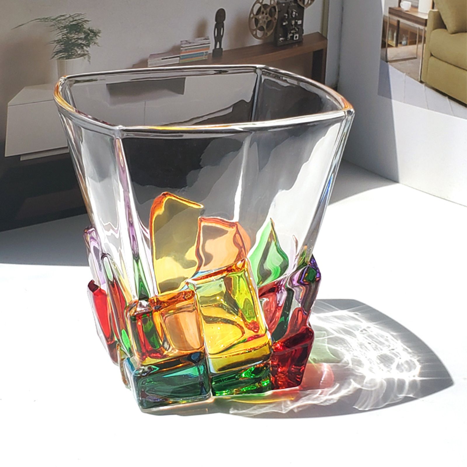 Whiskey Glass Painted Crystal Glass - Image 7
