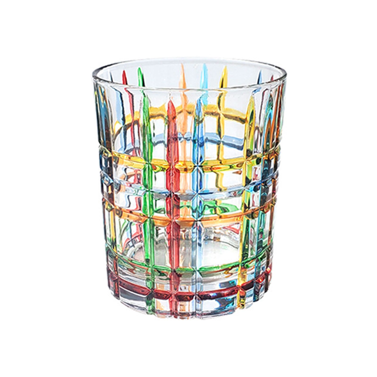 Whiskey Glass Painted Crystal Glass - Image 1