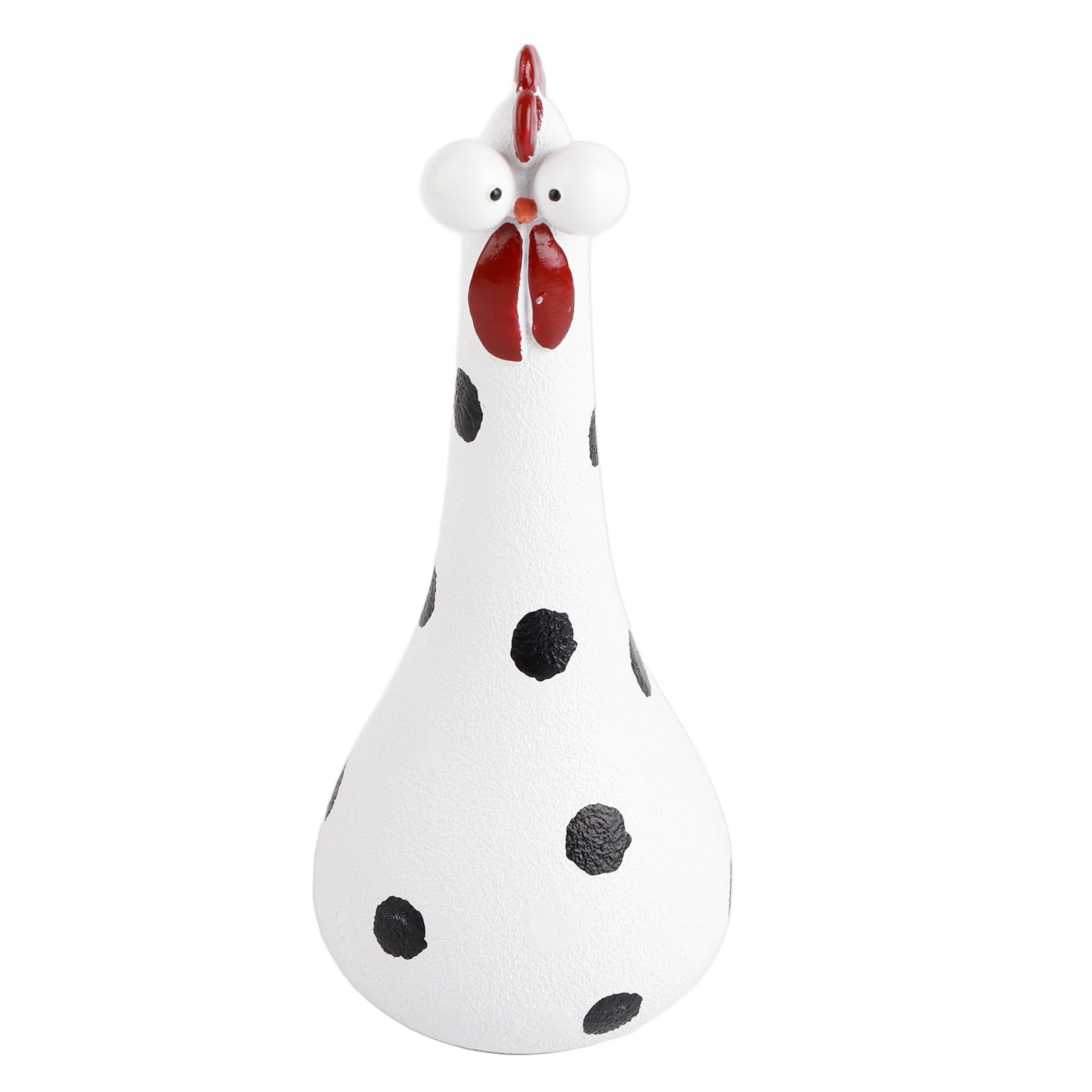 Chicken Statue Long Neck Microlandschaft Hand Crafted Resin Animal Garden Statues for Garden Yard Art DecorationWhite - Image 1