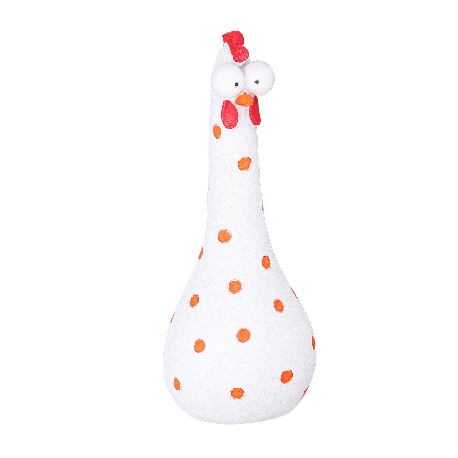 Chicken Statue Long Neck Microlandschaft Hand Crafted Resin Animal Garden Statues for Garden Yard Art DecorationWhite - Image 3