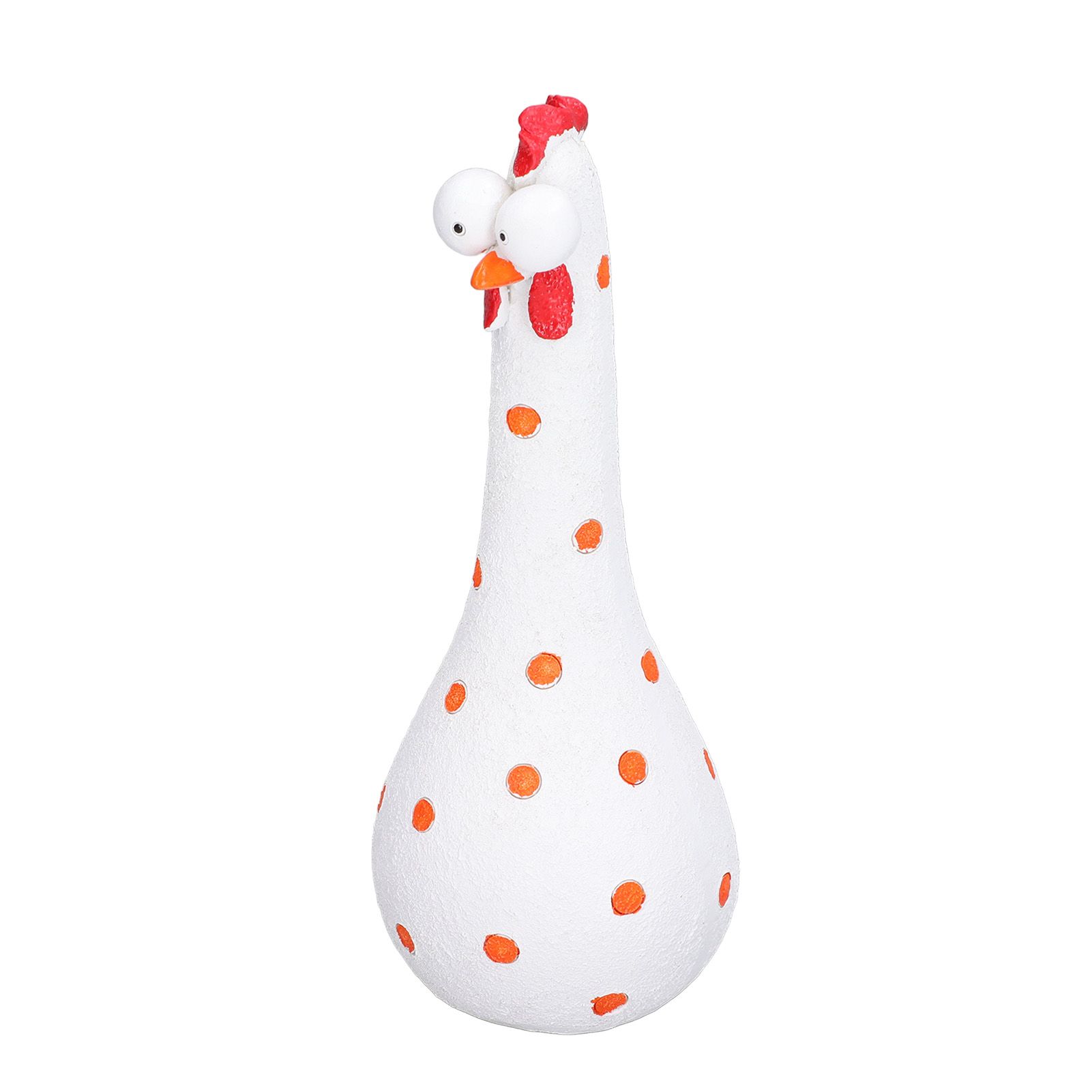 Chicken Statue Long Neck Microlandschaft Hand Crafted Resin Animal Garden Statues for Garden Yard Art DecorationWhite - Image 4