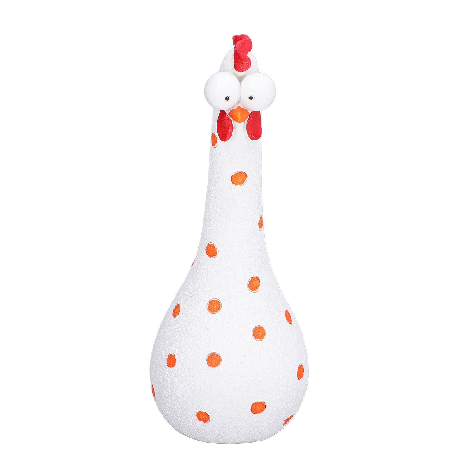 Chicken Statue Long Neck Microlandschaft Hand Crafted Resin Animal Garden Statues for Garden Yard Art DecorationWhite - Image 5
