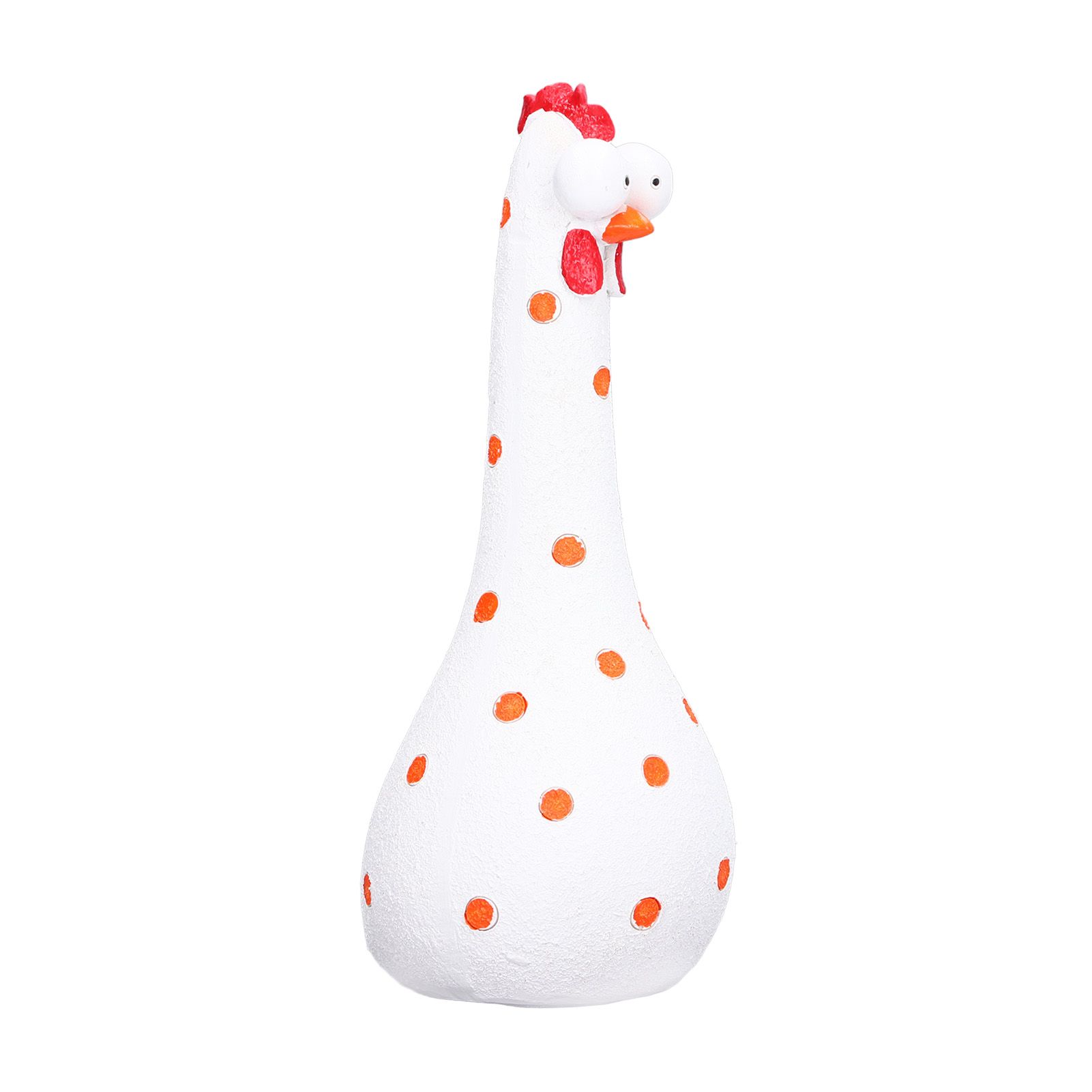 Chicken Statue Long Neck Microlandschaft Hand Crafted Resin Animal Garden Statues for Garden Yard Art DecorationWhite - Image 7