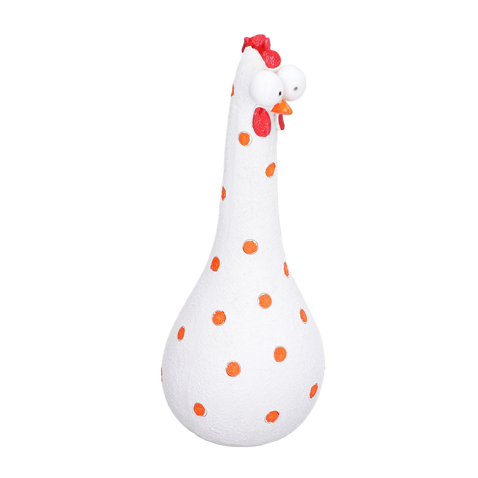 Chicken Statue Long Neck Microlandschaft Hand Crafted Resin Animal Garden Statues for Garden Yard Art DecorationWhite - Image 8
