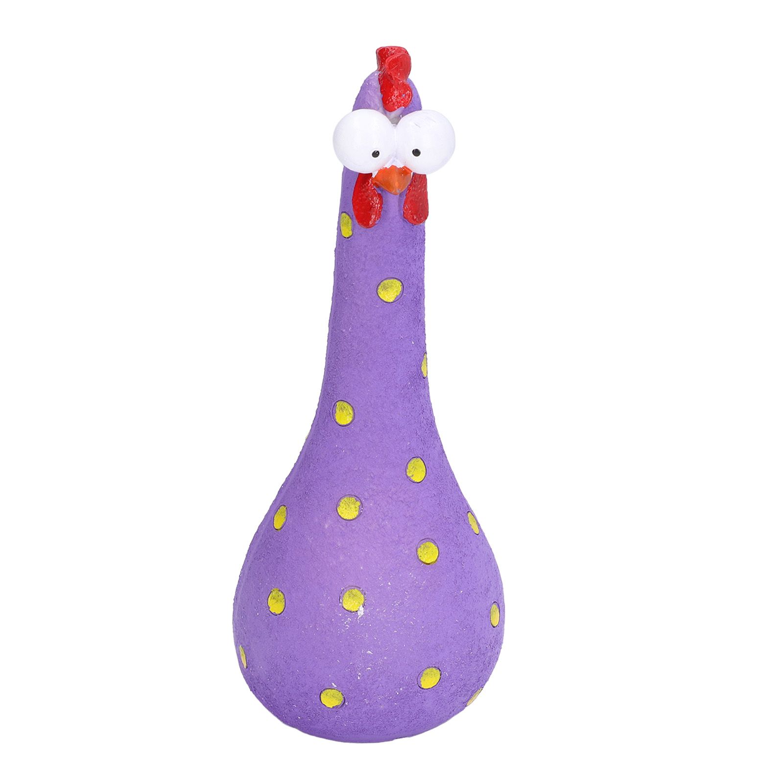 Chicken Statue Long Neck Microlandschaft Hand Crafted Resin Animal Garden Statues for Garden Yard Art DecorationPurple - Image 4