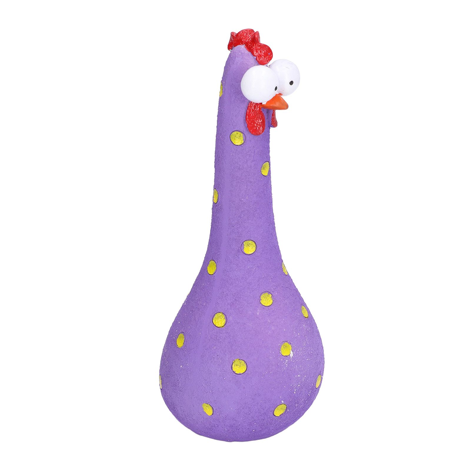 Chicken Statue Long Neck Microlandschaft Hand Crafted Resin Animal Garden Statues for Garden Yard Art DecorationPurple - Image 5